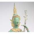 veche statueta Rattanakosin " Phra Aphai Mani ". Thailanda. cca 1920
